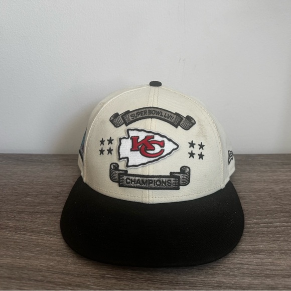 NFL Kansas City Chiefs New Era 9FIFTY Cream/Black Super Bowl LVIII  Low Profile - Picture 7 of 12